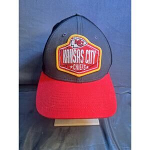 Kansas City Chiefs Hat Lg/Xlg New Era Graphite/Red NFL Draft 39Thrity Fitted